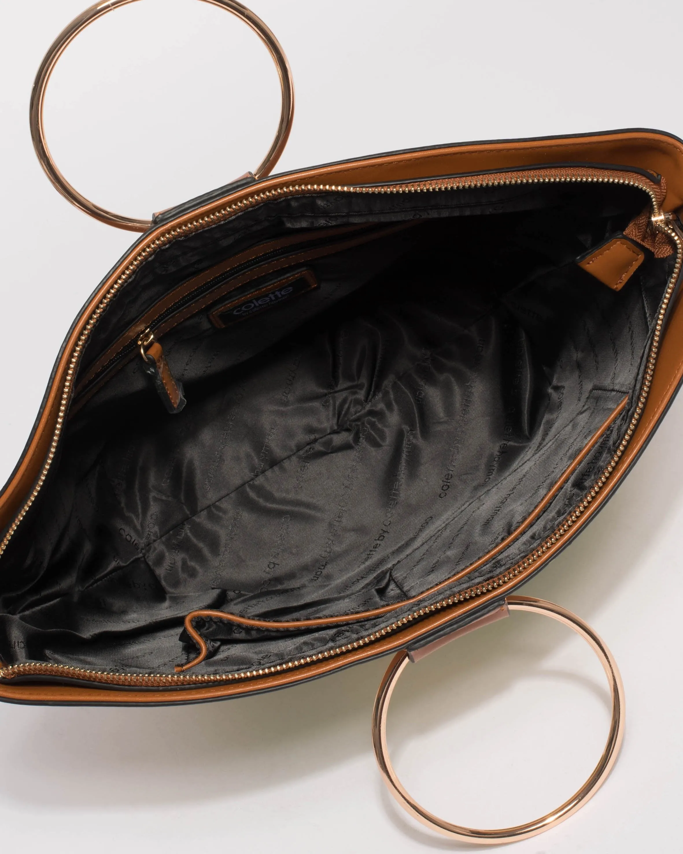 Multi Colour Palm Leave Ring Tote Bag