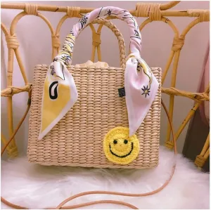 Natural Basket Handmade bag Bridal Shower Gift for Bride to Be Engagement Purse