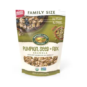 Nature's Path Organic Pumpkin Seed   Flax Granola, 24.7 oz (Pack of 6), Value Size, Non-GMO