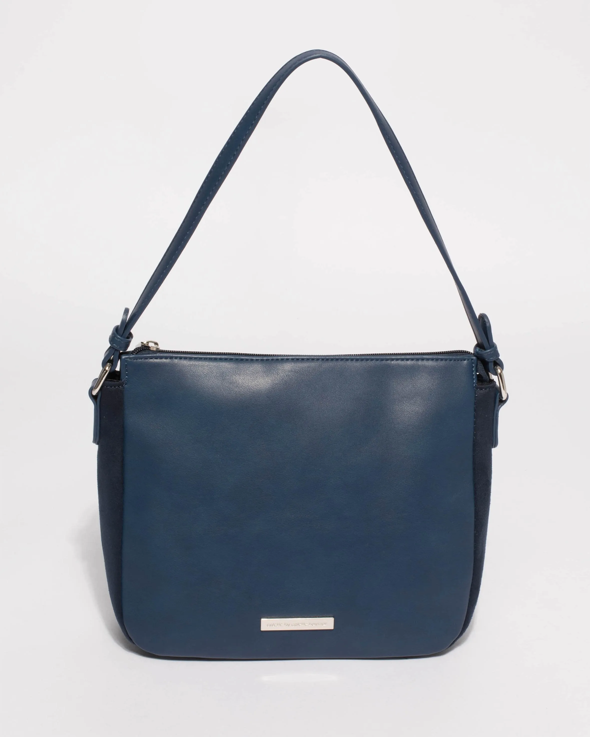 Navy Lucy Shoulder Strap Tote Bag