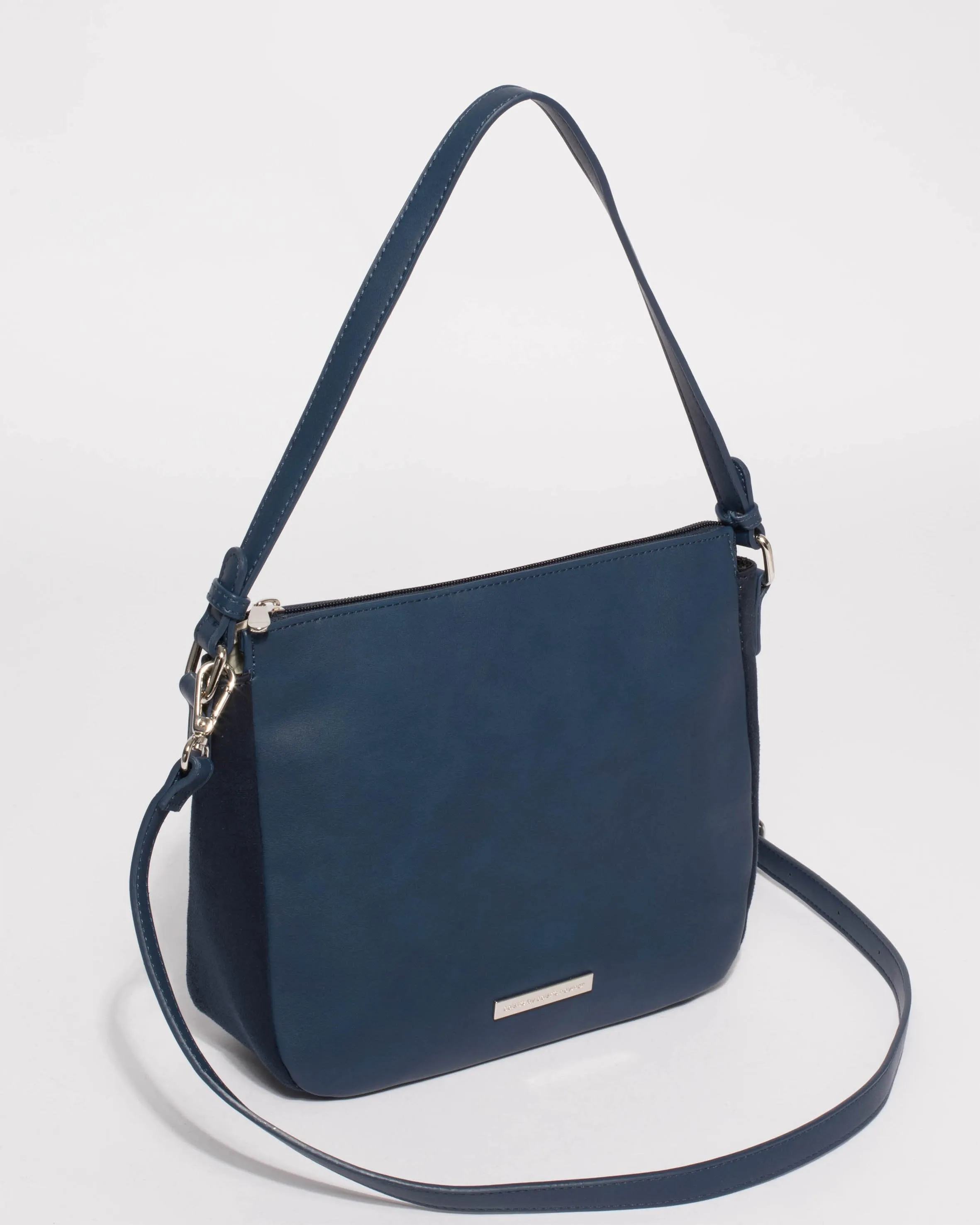 Navy Lucy Shoulder Strap Tote Bag
