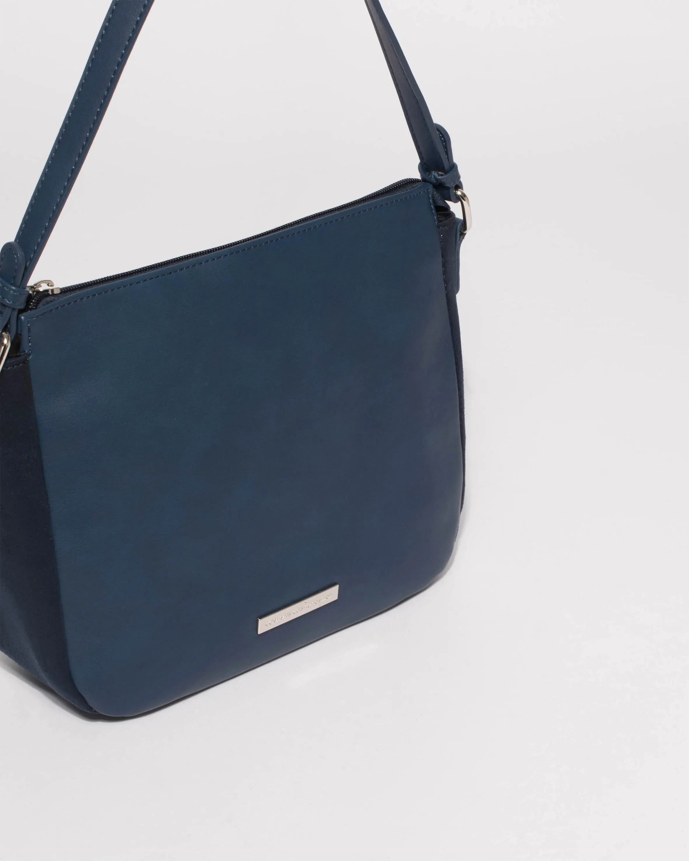 Navy Lucy Shoulder Strap Tote Bag