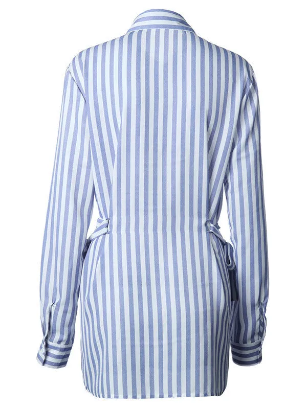 New Spring Long-sleeved Striped Shirt