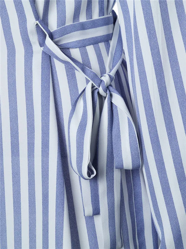 New Spring Long-sleeved Striped Shirt