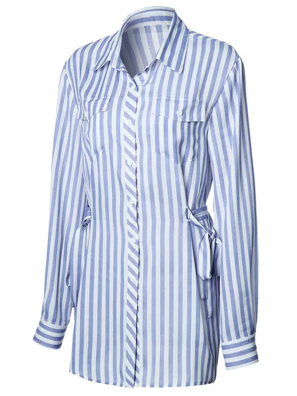 New Spring Long-sleeved Striped Shirt