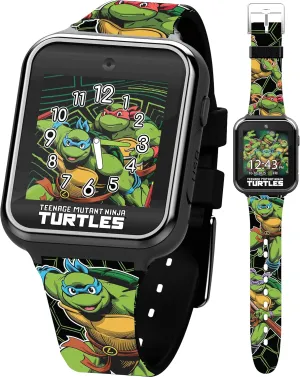 Nickelodeon Teenage Mutant Ninja Turtles Kids Smart Watch with Camera Voice Recorder Calculator and Fitness Tracker – Interactive Touchscreen Games and 10 Watch Faces – Wrist Sizes 5.5" to 8"