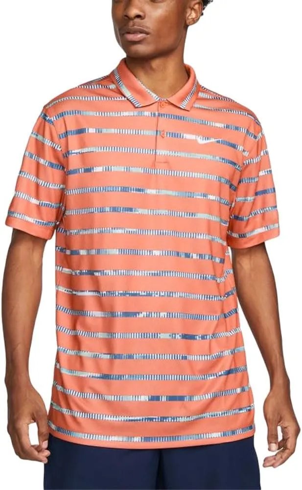 Nike Men's Striped Dri-Fit Golf Polo