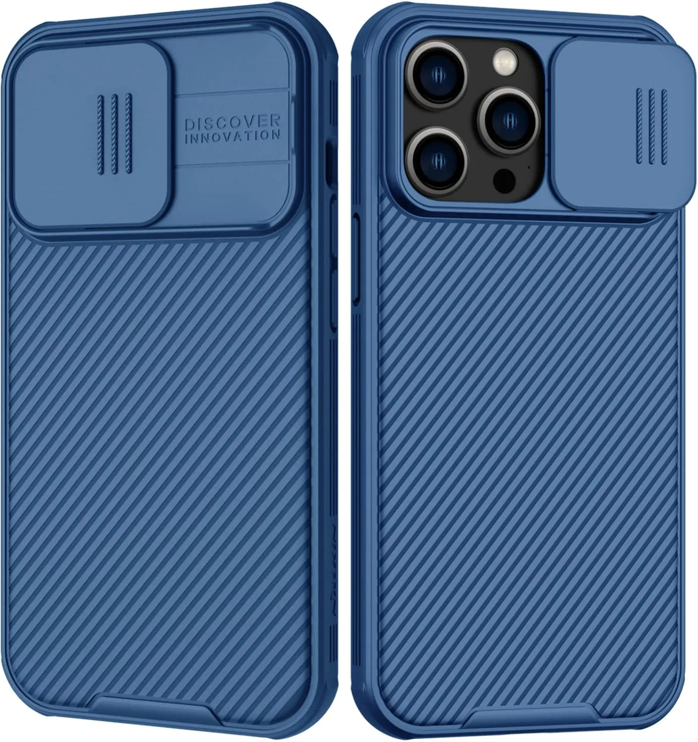 Nillkin for iPhone 14 Pro Max Case with Slide Camera Cover [Lens Protection] CamShield Pro Anti-Scratch & Shockproof Protective Phone Case for iPhone 14 Pro Max 6.7 inch - Blue