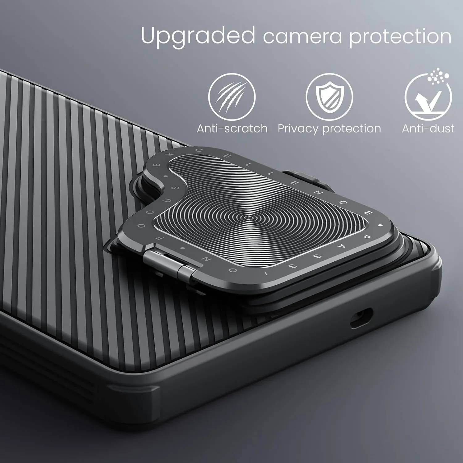 Nillkin for Samsung Galaxy S25 Ultra Case with Camera Cover, [Compatible with MagSafe] [Adjustable Metal Kickstand] Shockproof Slim for Galaxy S25 Ultra Magnetic Case(2025), Black