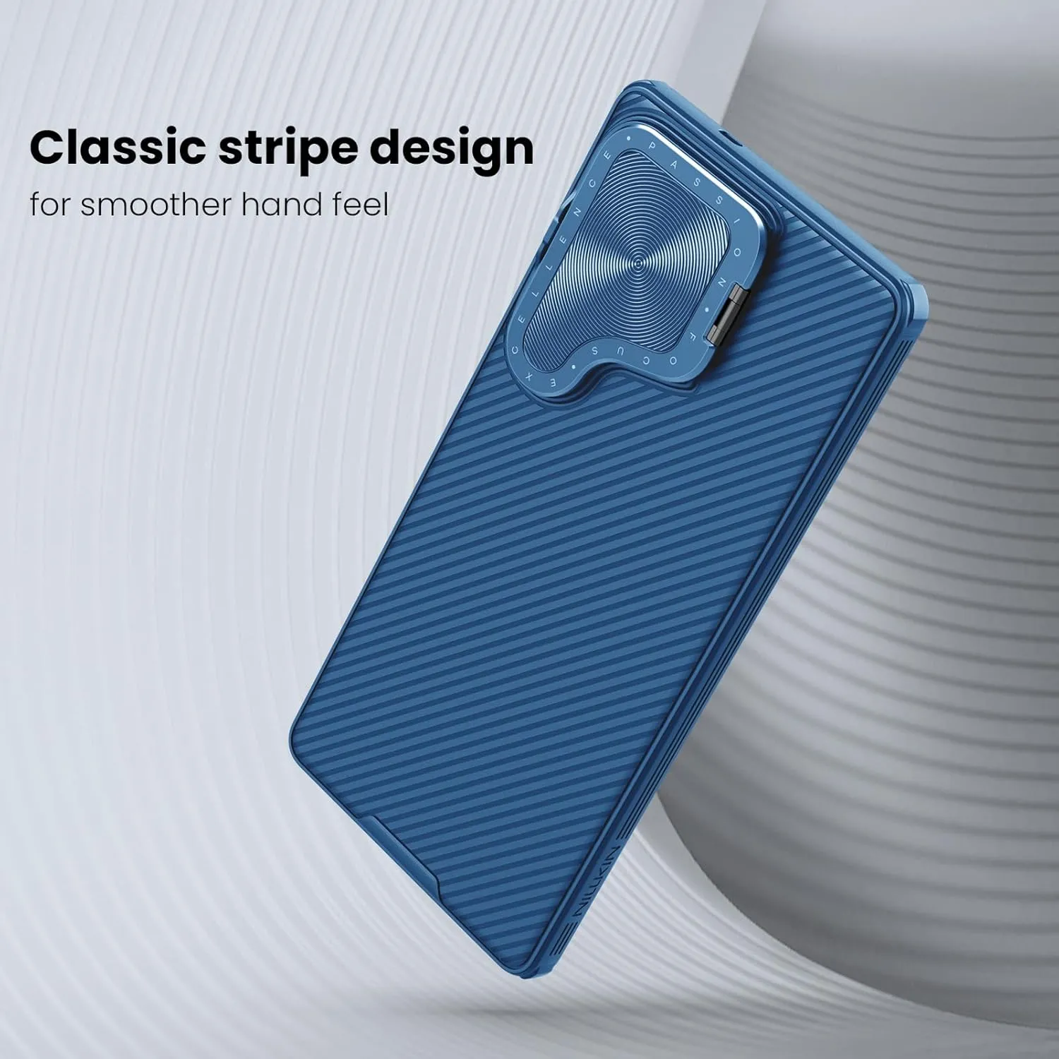 Nillkin for Samsung Galaxy S25 Ultra Case with Camera Cover, [Compatible with MagSafe] [Adjustable Metal Kickstand] Shockproof Slim for Galaxy S25 Ultra Magnetic Case(2025), Blue