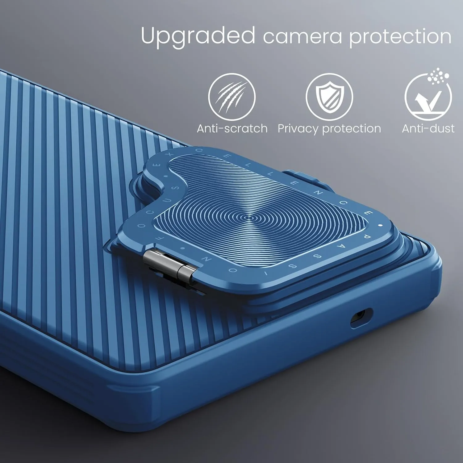 Nillkin for Samsung Galaxy S25 Ultra Case with Camera Cover, [Compatible with MagSafe] [Adjustable Metal Kickstand] Shockproof Slim for Galaxy S25 Ultra Magnetic Case(2025), Blue