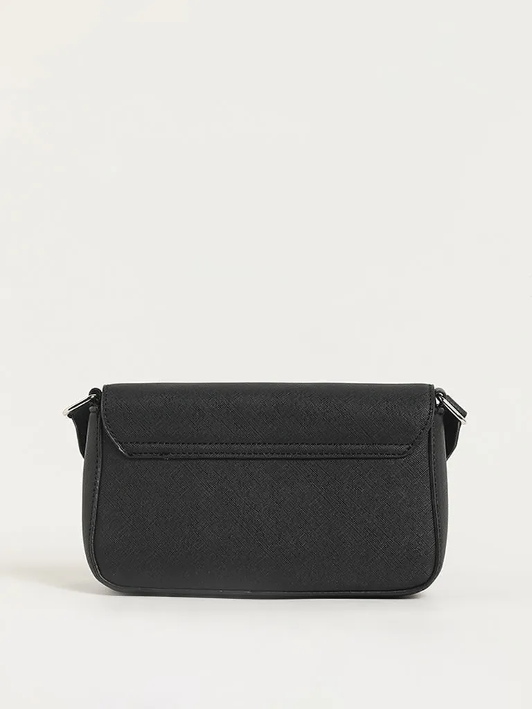 Nuon Black Sling Bag with Coin Pouch
