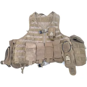 NZ Army Coyote MOLLE Vest w/ Pouches - Medium