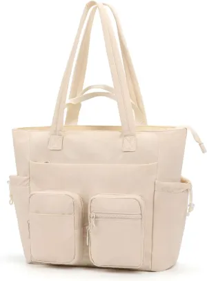OCHEAL Tote Bag for Women Lightweight Quilted Large Work Bag Puffy Handbag Multi-Compartment Double Handle