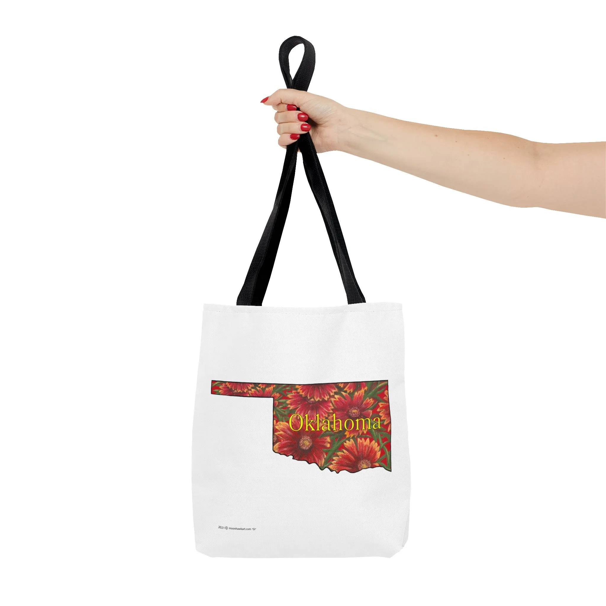 Oklahoma Indian Blanket, Tote Bag, Wildflowers, Book Bag,  Oklahoma State Wildflower