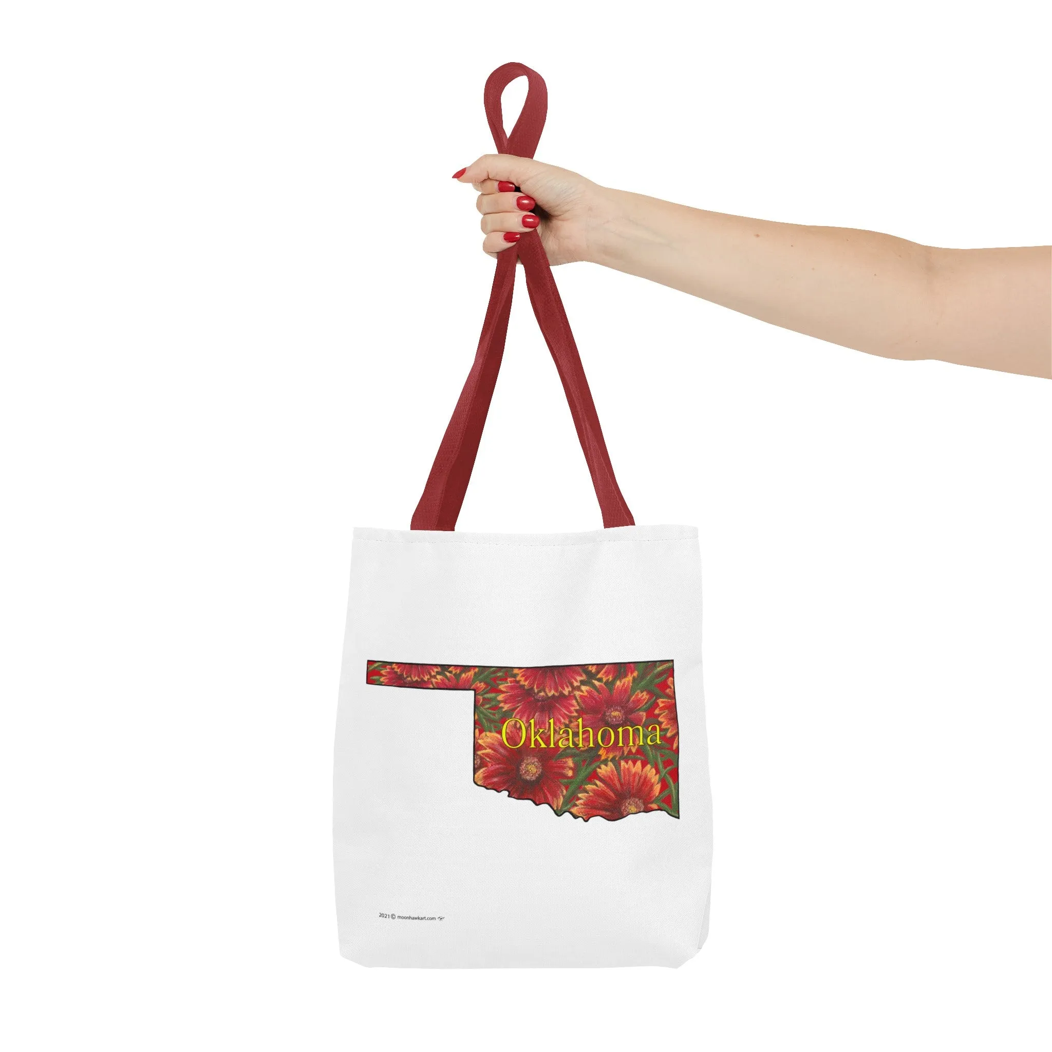 Oklahoma Indian Blanket, Tote Bag, Wildflowers, Book Bag,  Oklahoma State Wildflower
