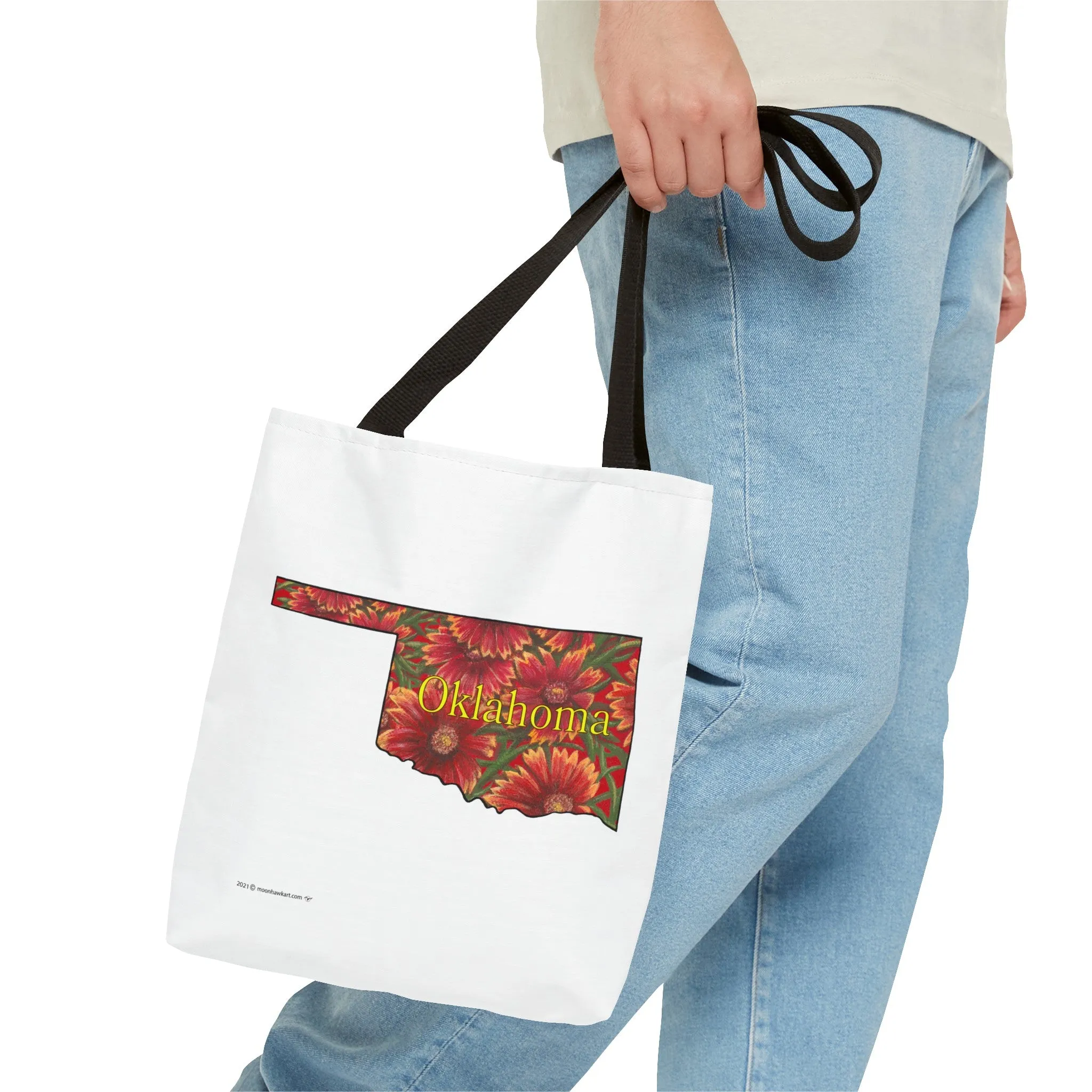 Oklahoma Indian Blanket, Tote Bag, Wildflowers, Book Bag,  Oklahoma State Wildflower