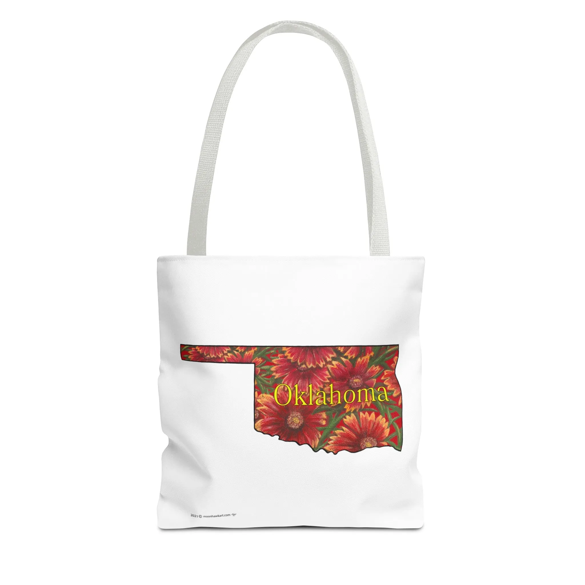 Oklahoma Indian Blanket, Tote Bag, Wildflowers, Book Bag,  Oklahoma State Wildflower