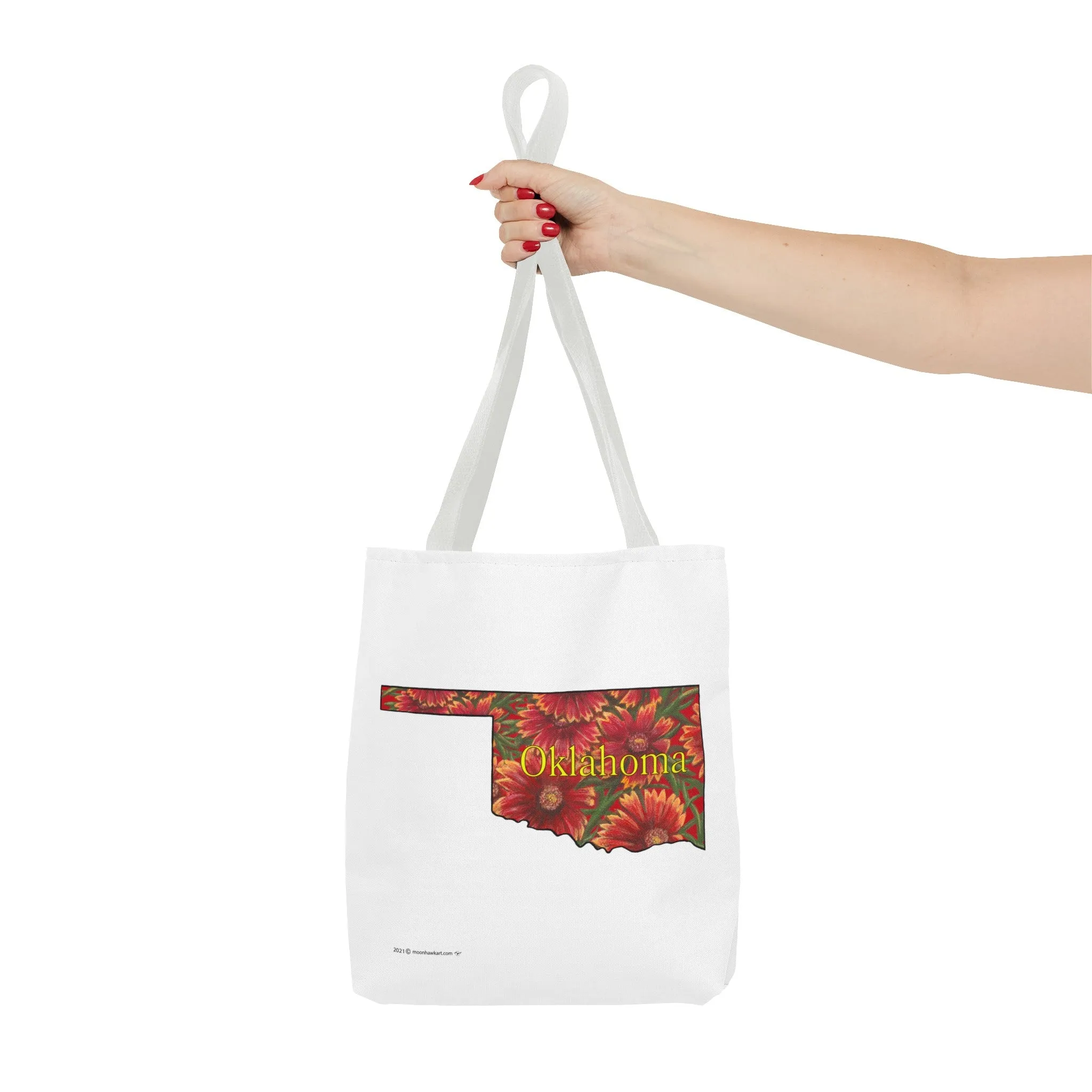Oklahoma Indian Blanket, Tote Bag, Wildflowers, Book Bag,  Oklahoma State Wildflower