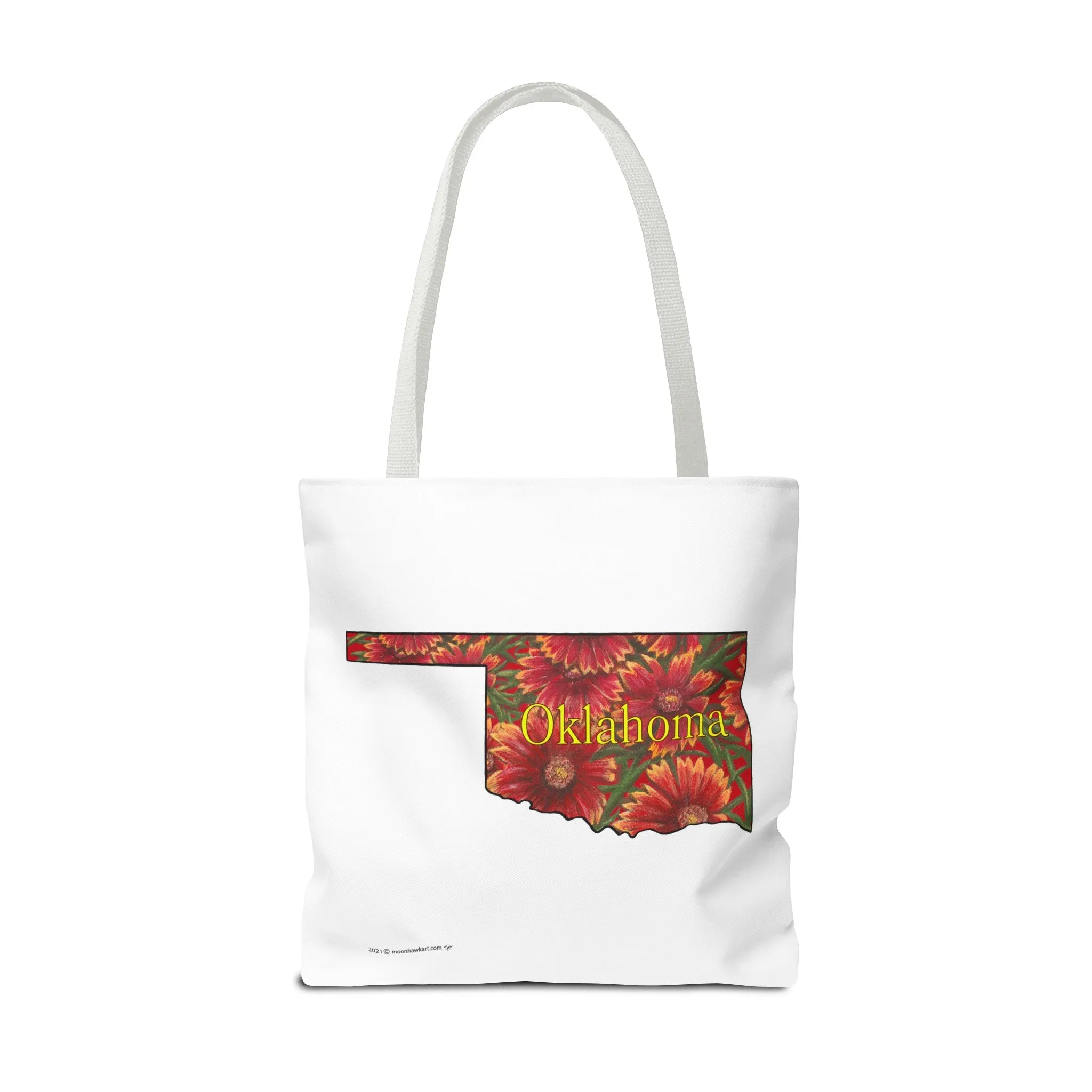 Oklahoma Indian Blanket, Tote Bag, Wildflowers, Book Bag,  Oklahoma State Wildflower