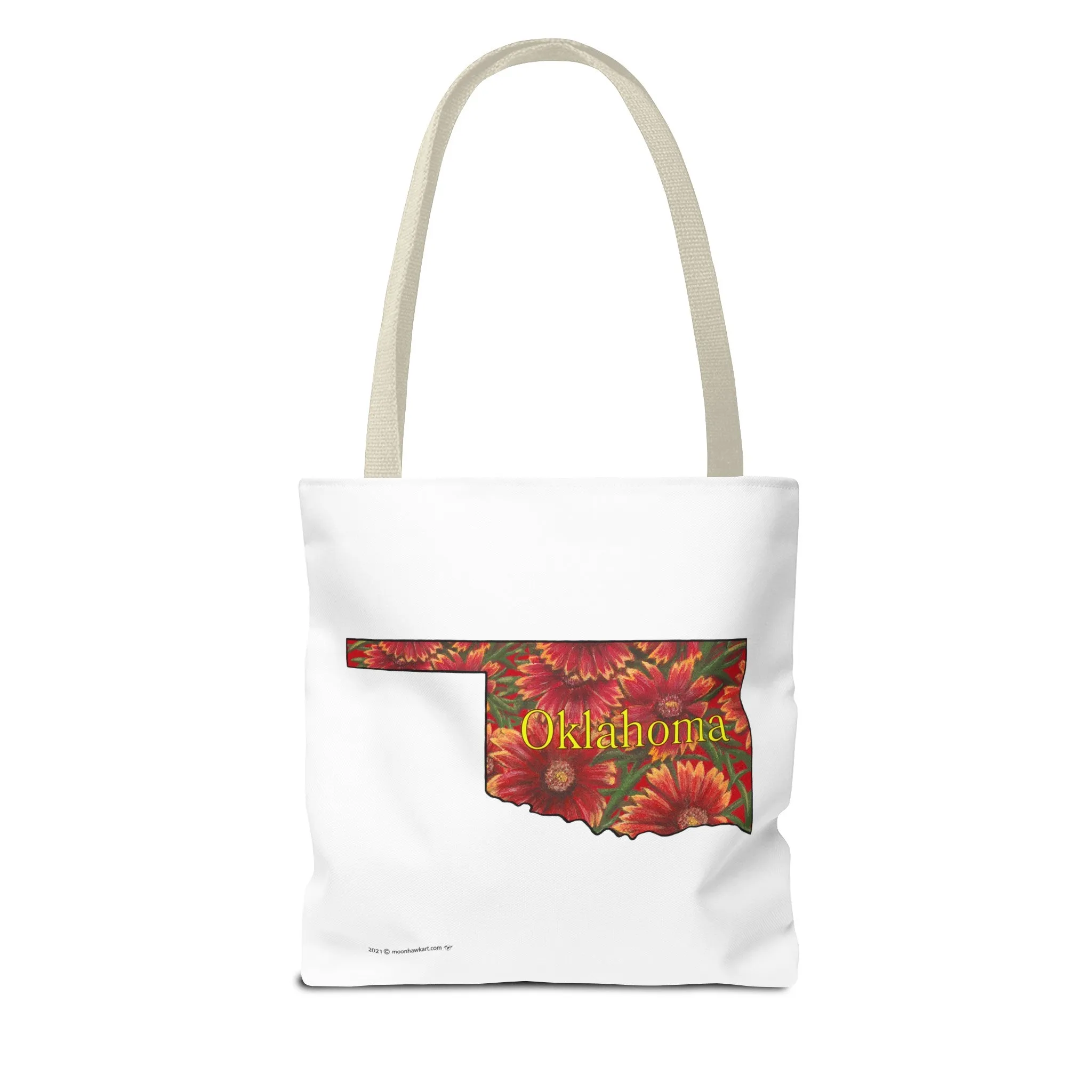 Oklahoma Indian Blanket, Tote Bag, Wildflowers, Book Bag,  Oklahoma State Wildflower