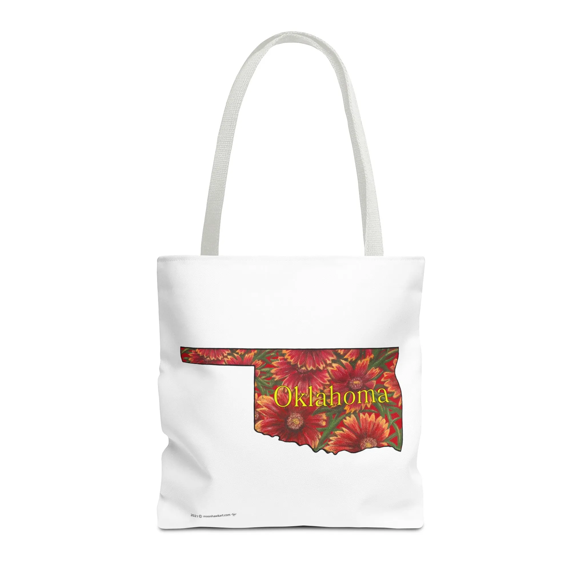 Oklahoma Indian Blanket, Tote Bag, Wildflowers, Book Bag,  Oklahoma State Wildflower