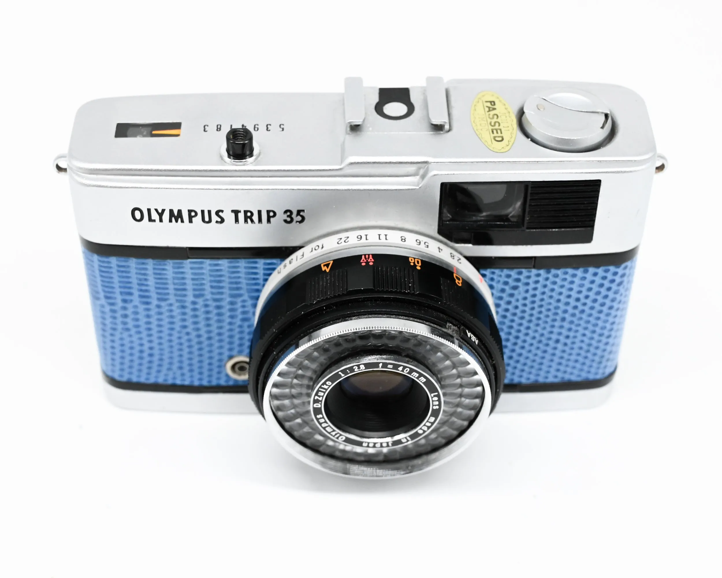 Olympus Trip 35 Blue White Reskin 5394183 (Second Hand)