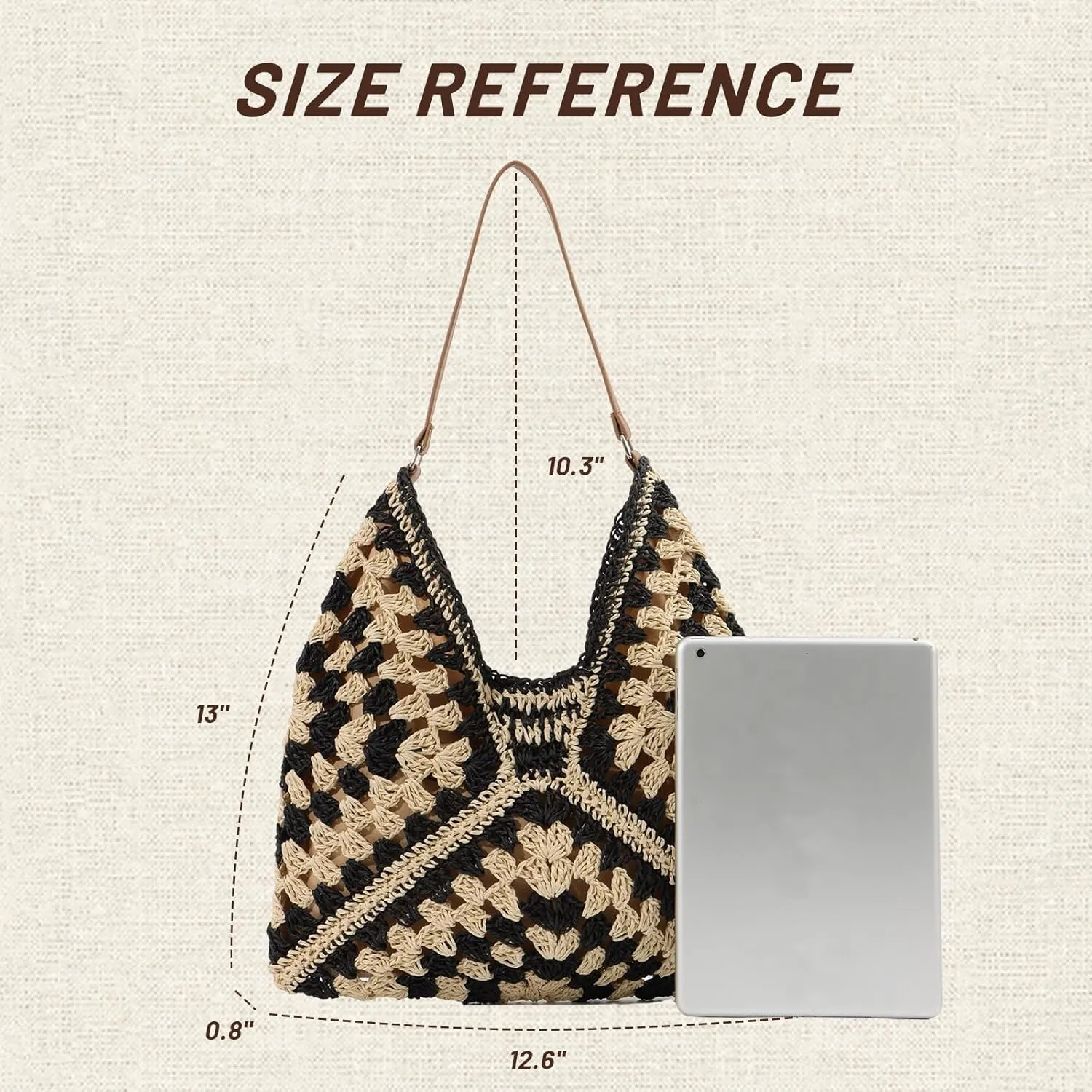 Orgone Beach Bag, Straw Beach Tote Knit bags, Summer Woven Handbag, Shoulder Boho Bag for Women