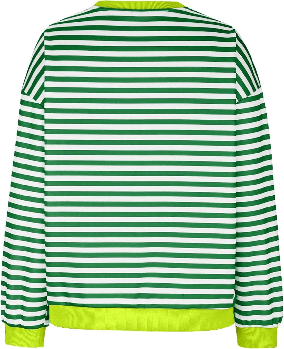 Oversized Tshirts for Women Long Sleeve Crewneck Striped Tops Casual Loose Tunic Top Fashion Dressy Tee Sweatshirts