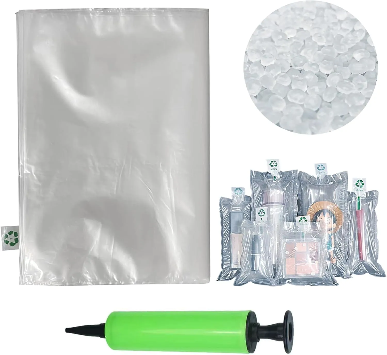 Packaging Air Bags,Inflatable Air Packaging Protector Bag Foam Pouches,Bubble Cushioning Wrap,Cushion Foam Pouch for Moving,12x16 Inches,50 Pieces