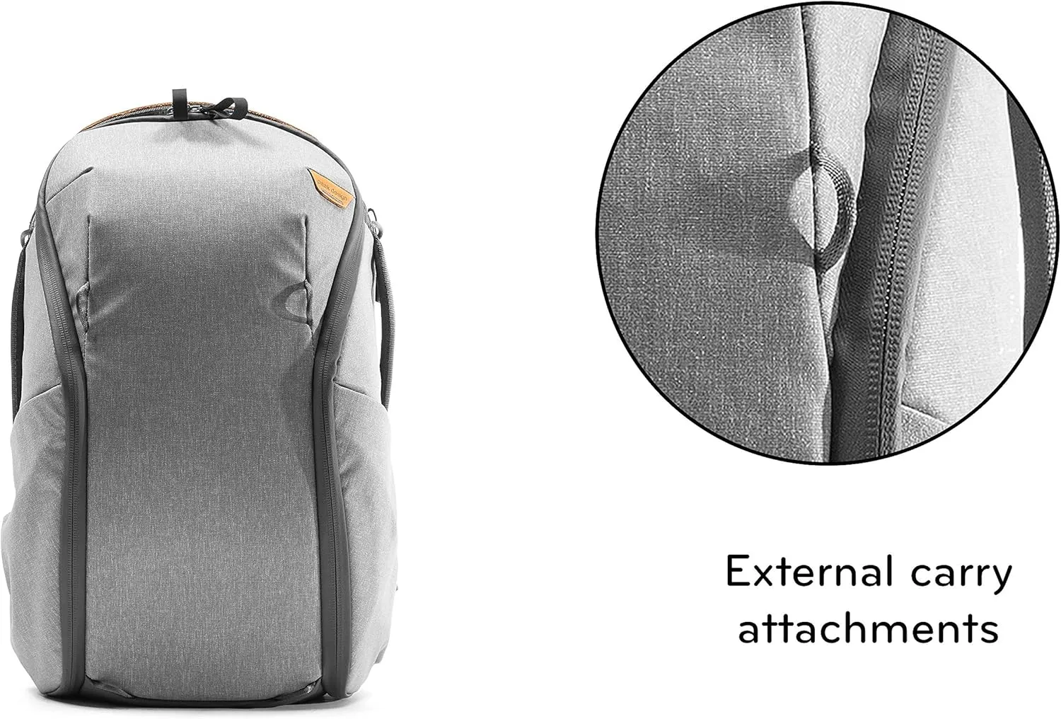 Peak Design Everyday Backpack Zip 15L Ash, Carry-on Backpack with Laptop Sleeve (BEDBZ-15-AS-2)