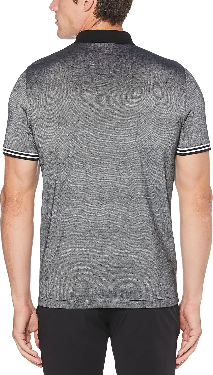 Perry Ellis Men's Icon Polo Shirt with Solid, Breathable, Moisture-Wicking Fabric (Sizes Small-5xl)