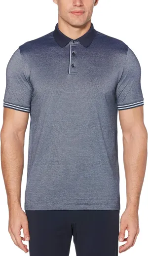 Perry Ellis Men's Icon Polo Shirt with Solid, Breathable, Moisture-Wicking Fabric (Sizes Small-5xl)