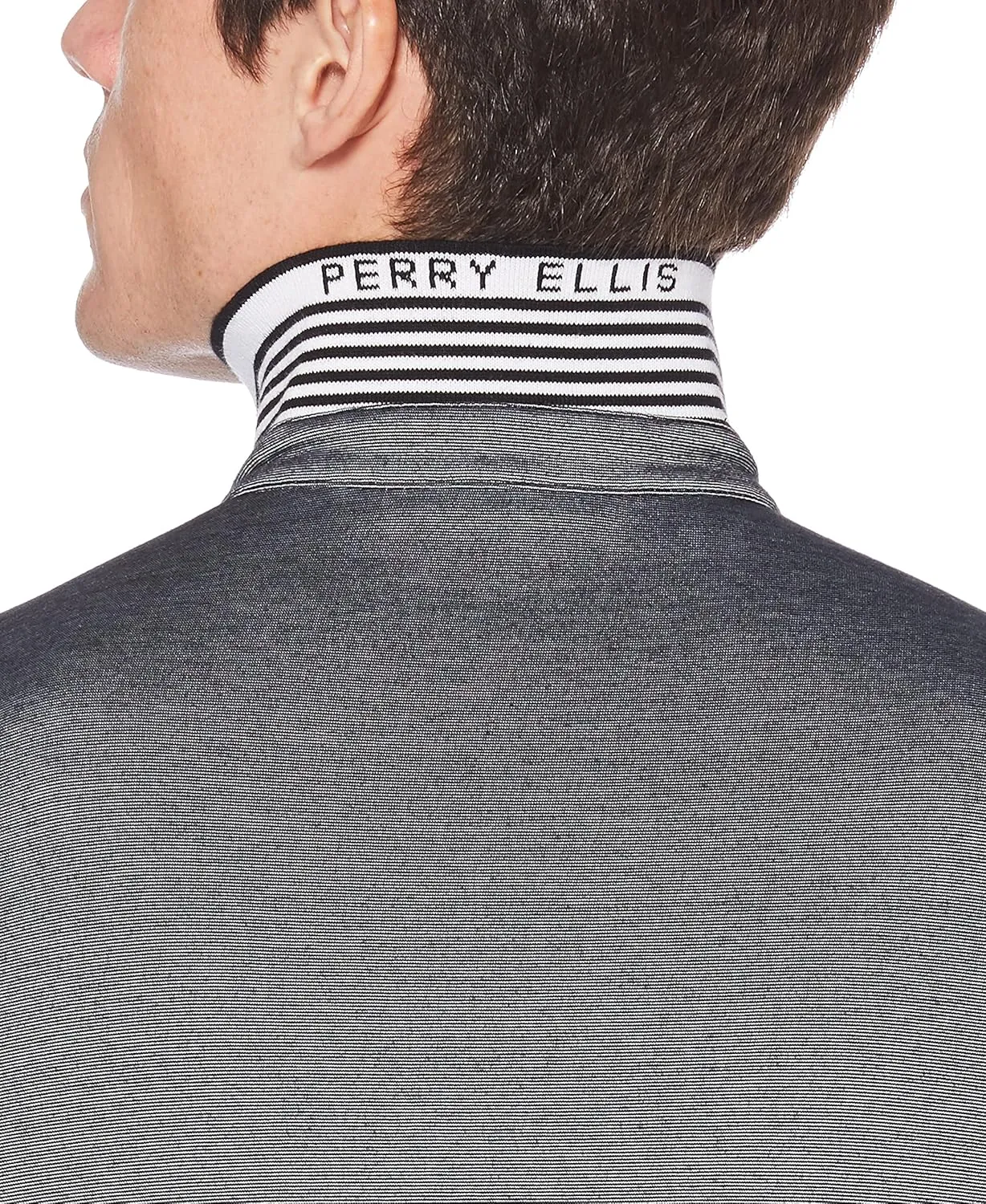 Perry Ellis Men's Icon Polo Shirt with Solid, Breathable, Moisture-Wicking Fabric (Sizes Small-5xl)