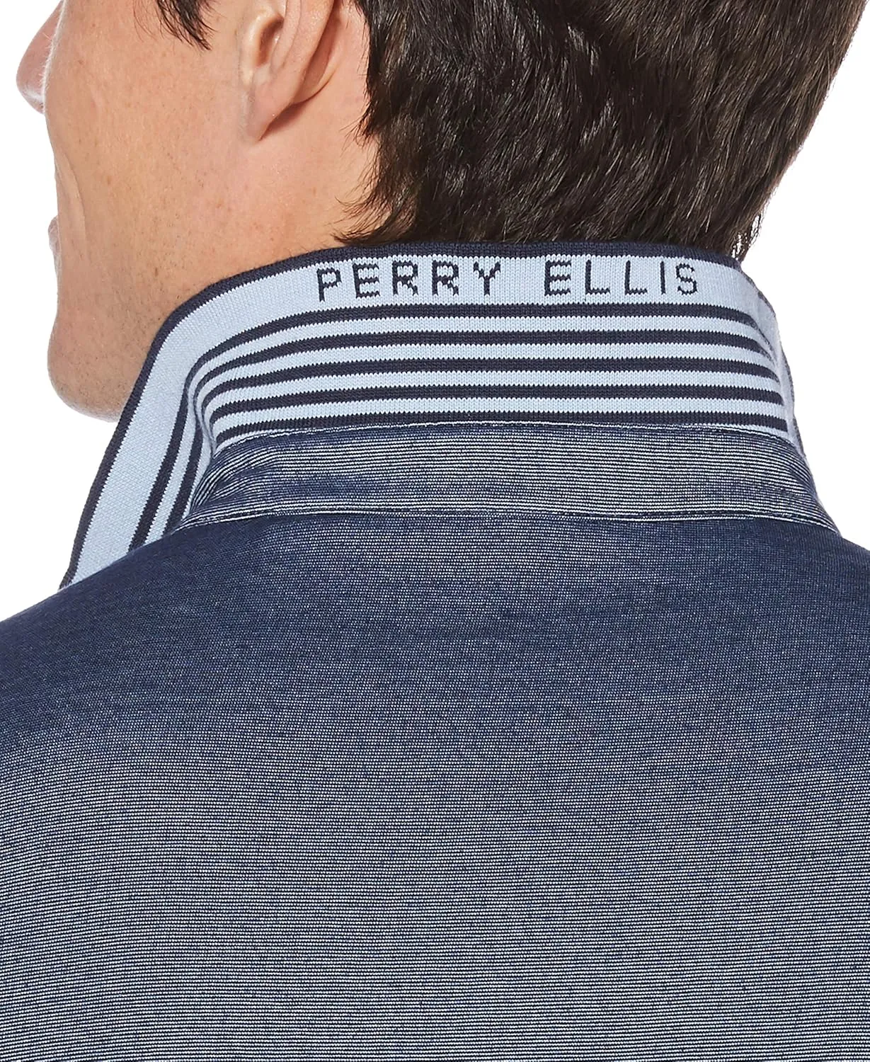 Perry Ellis Men's Icon Polo Shirt with Solid, Breathable, Moisture-Wicking Fabric (Sizes Small-5xl)