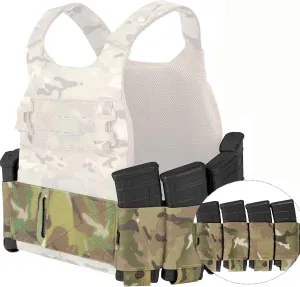 PETAC GEAR Elastic Cummerbund for Tactical Vest Stretch Cummerbund with 8 Pouches for FCPC LBT LBX
