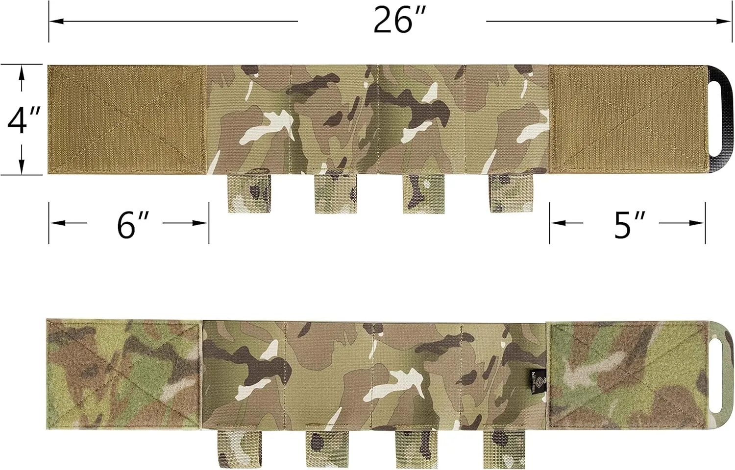PETAC GEAR Elastic Cummerbund for Tactical Vest Stretch Cummerbund with 8 Pouches for FCPC LBT LBX