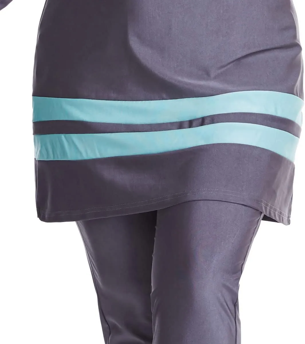 Plus Size Muslim Swimsuits for Women Modest Islamic Swimwear Burkini Full Cover Hijab Top Pants 3PCS Fat Bathing Suits