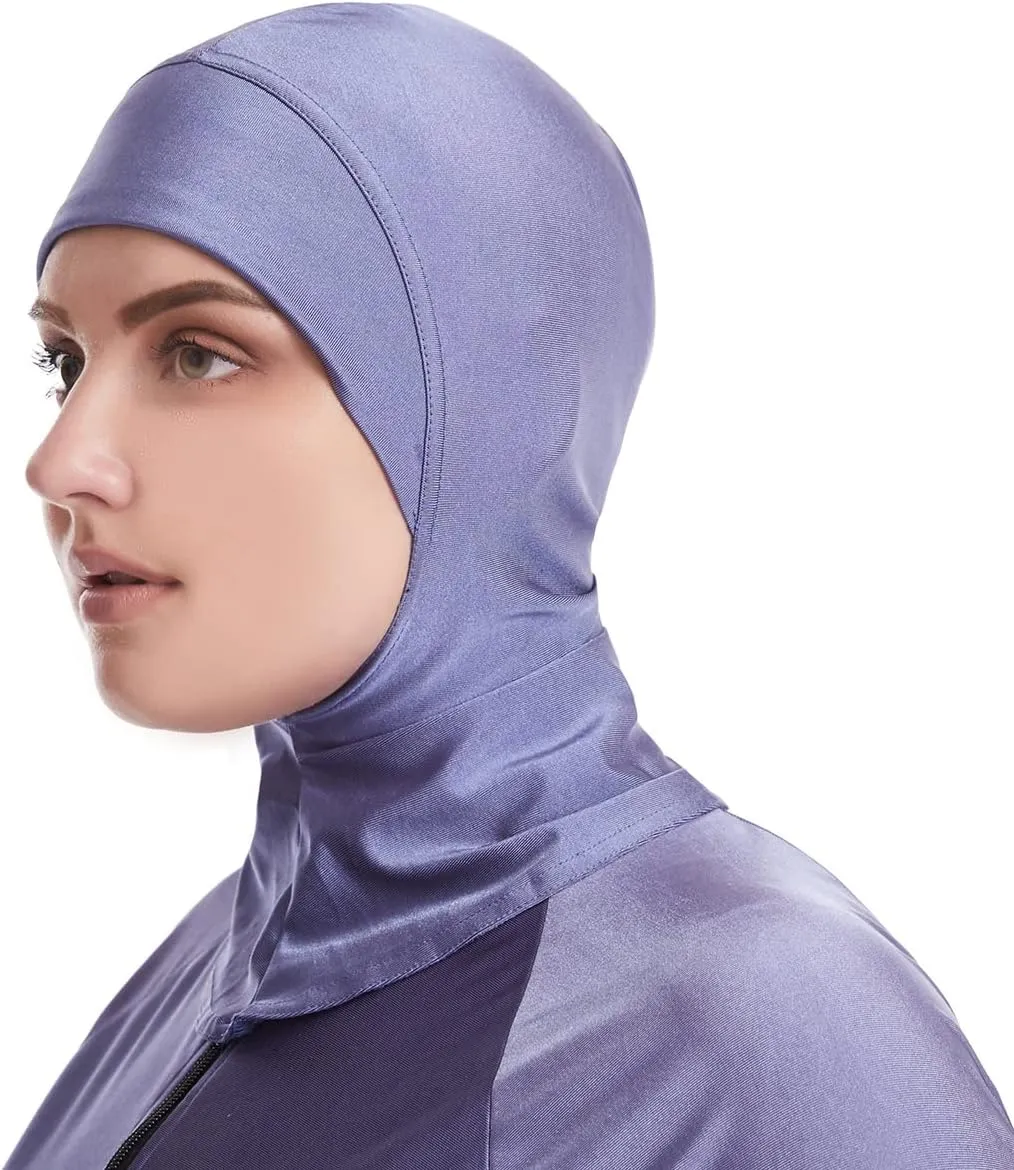 Plus Size Muslim Swimsuits for Women Modest Islamic Swimwear Burkini Full Cover Hijab Top Pants 3PCS Fat Bathing Suits