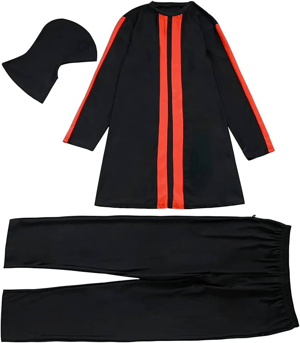 Plus Size Muslim Swimsuits for Women Modest Islamic Swimwear Burkini Full Cover Hijab Top Pants 3PCS Fat Bathing Suits