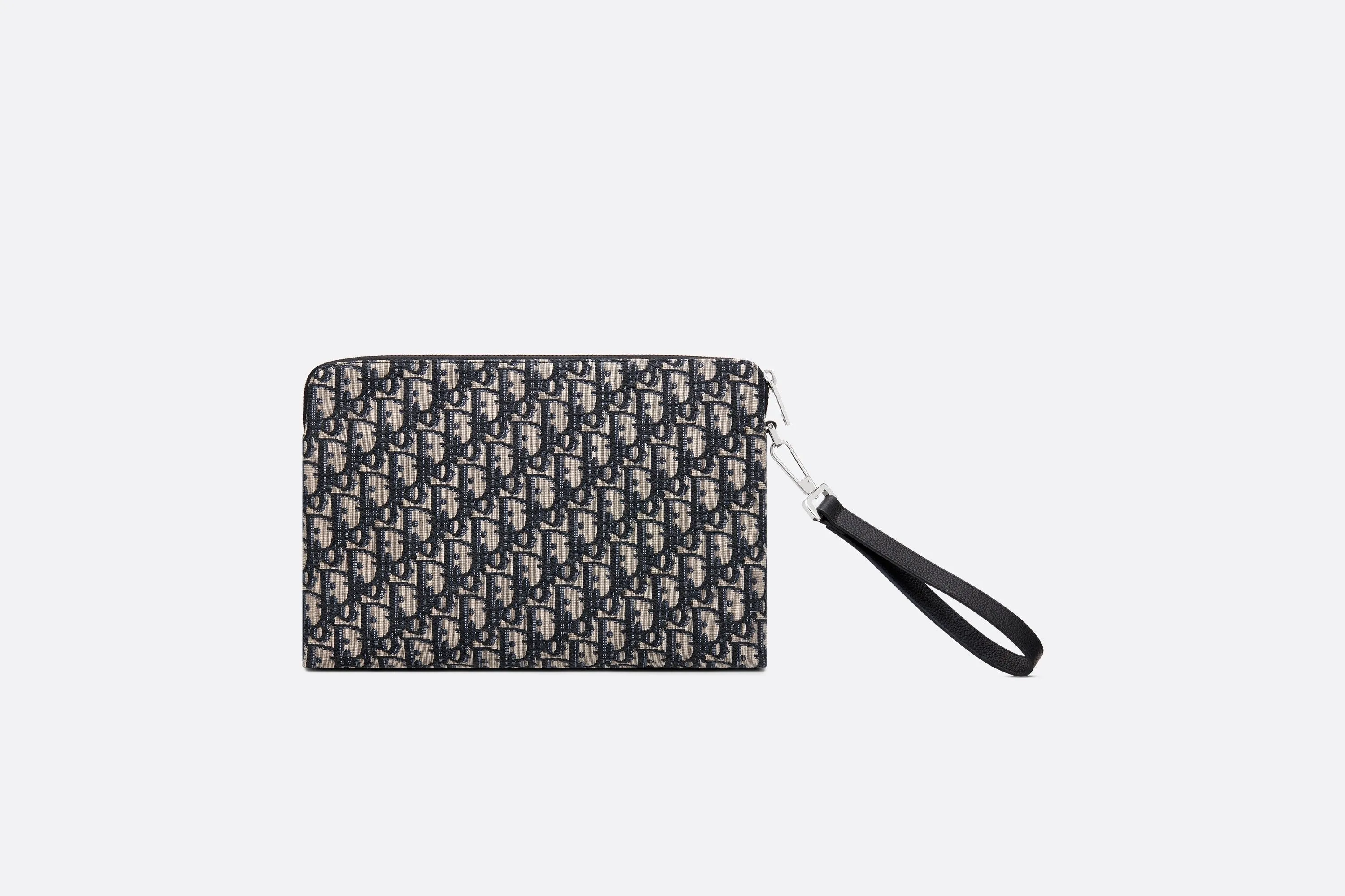 Pouch • Beige and Black Dior Oblique Jacquard