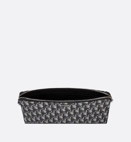 Pouch • Beige and Black Dior Oblique Jacquard