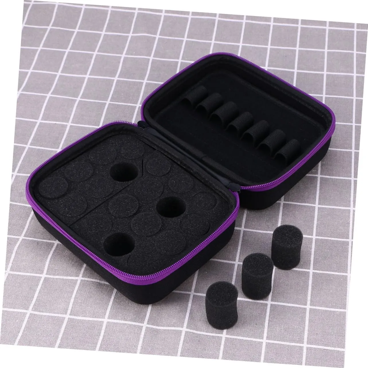 Pouch Travel Oils Purple Bottle Drop Ers Storage Casepurple Women Lipstick Ball Case Essential Bag, Purple, medium