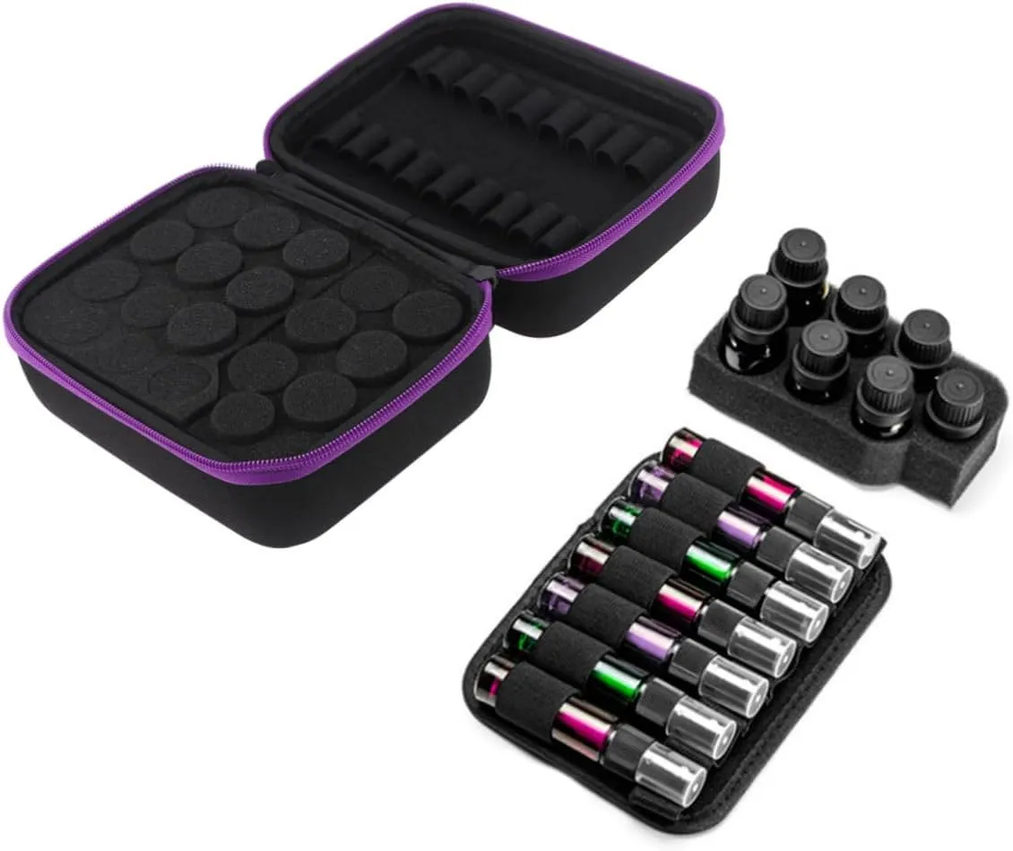 Pouch Travel Oils Purple Bottle Drop Ers Storage Casepurple Women Lipstick Ball Case Essential Bag, Purple, medium