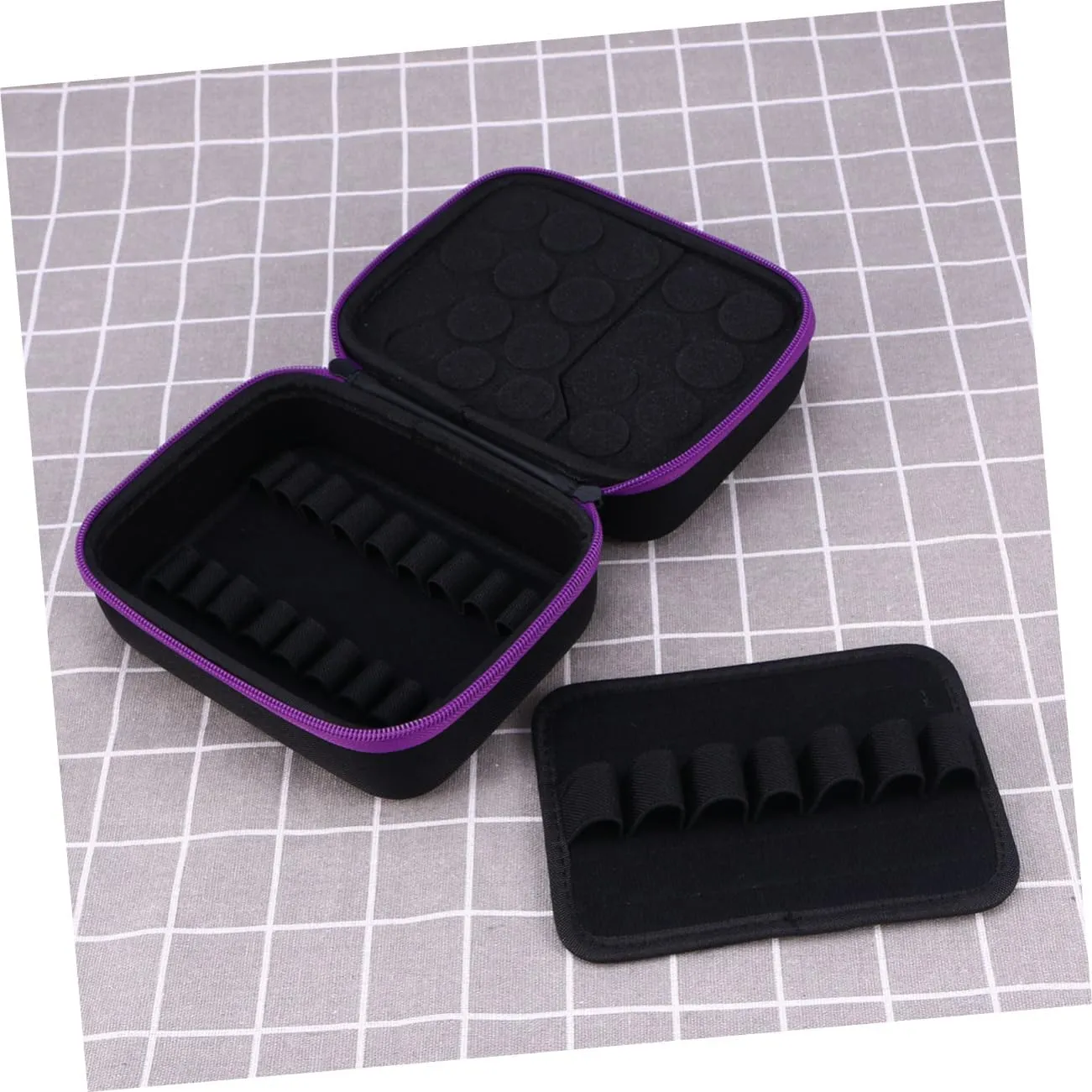 Pouch Travel Oils Purple Bottle Drop Ers Storage Casepurple Women Lipstick Ball Case Essential Bag, Purple, medium