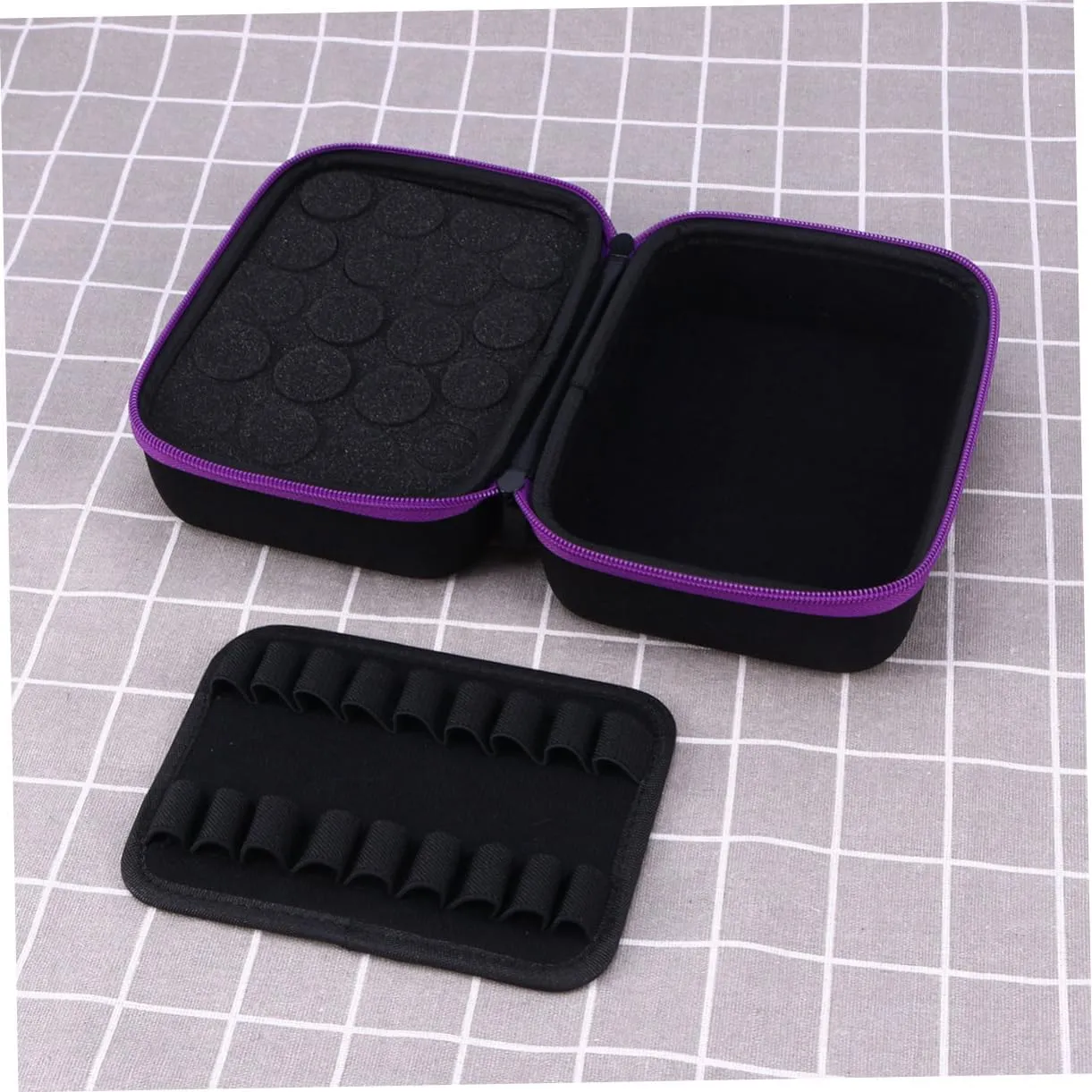 Pouch Travel Oils Purple Bottle Drop Ers Storage Casepurple Women Lipstick Ball Case Essential Bag, Purple, medium