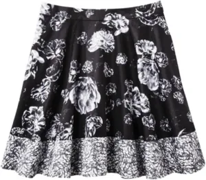 PRABAL GURUNG BLACK AND WHITE MEET THE PARENTS SKIRT SIZE 8