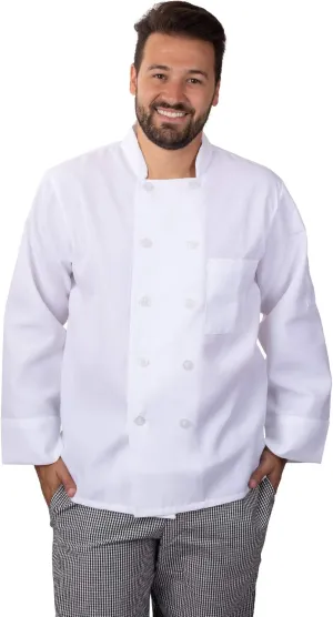 Professional Restaurant Chef Coats, White, Bulk Packs