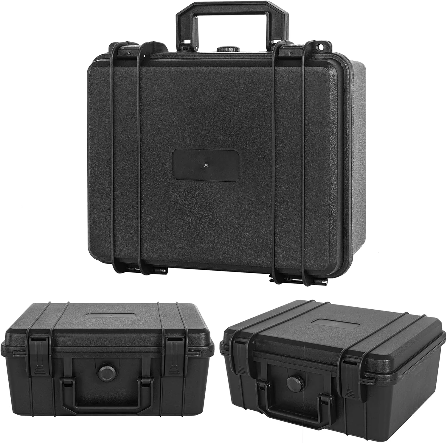 Protective Hard Case Shockproof Water-resistant with Customized DIY Foam Insert fit for Camera, etc, 11 X 9.5 X 5-Inch