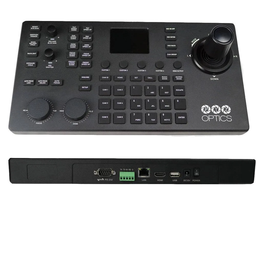 PTZOptics Superjoy IP and Serial PTZ Camera Joystick Controller